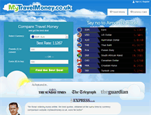 Tablet Screenshot of mytravelmoney.co.uk